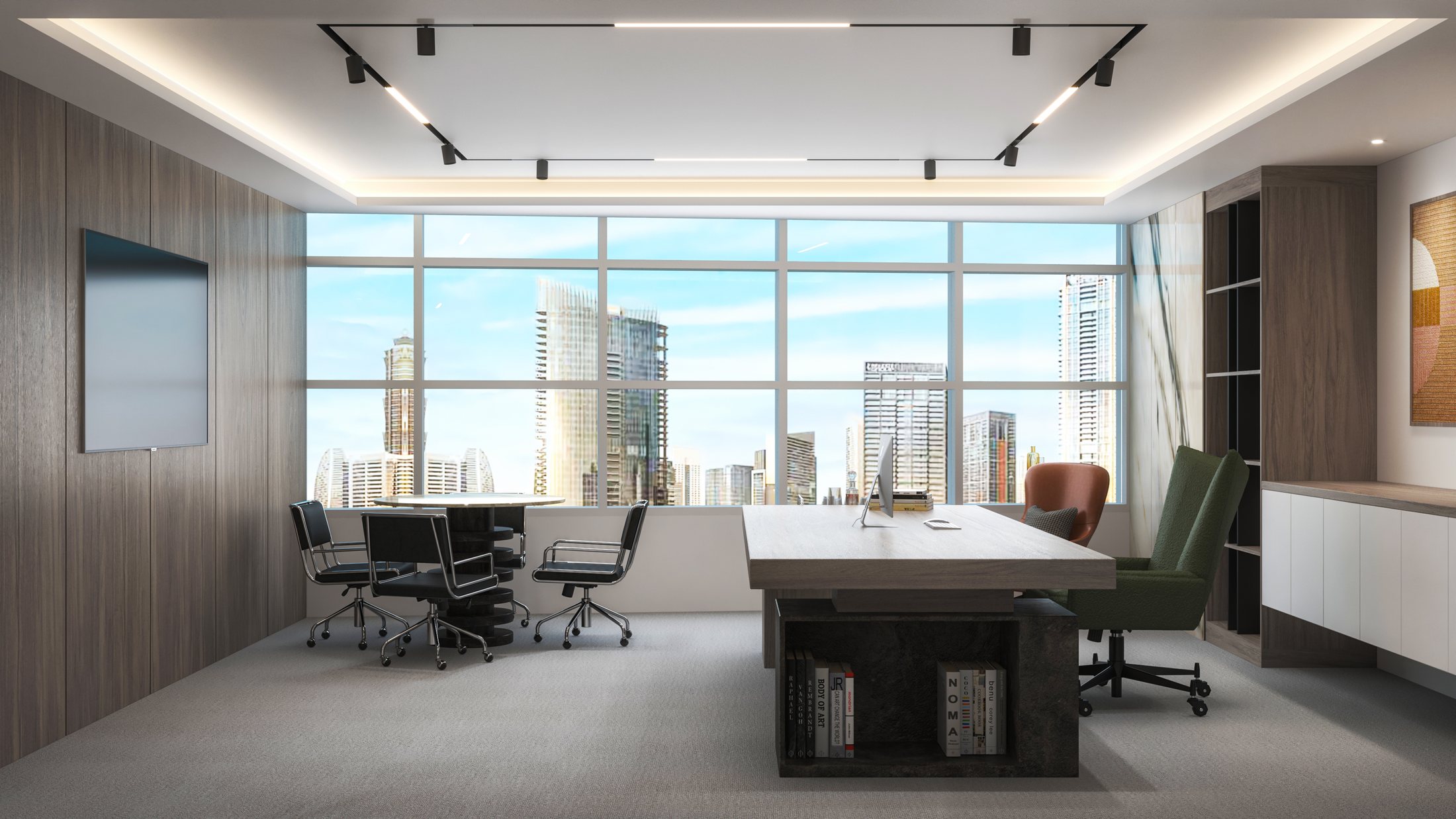 Premium Commercial Office Office renovation and render package