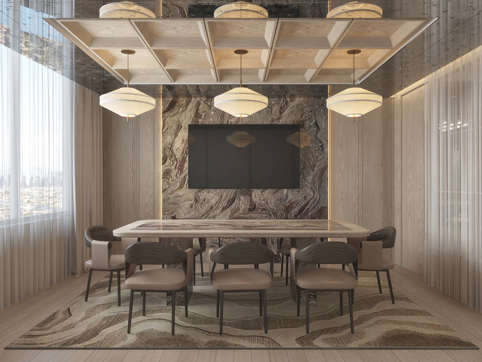 AA1 office boardroom render by Renolux